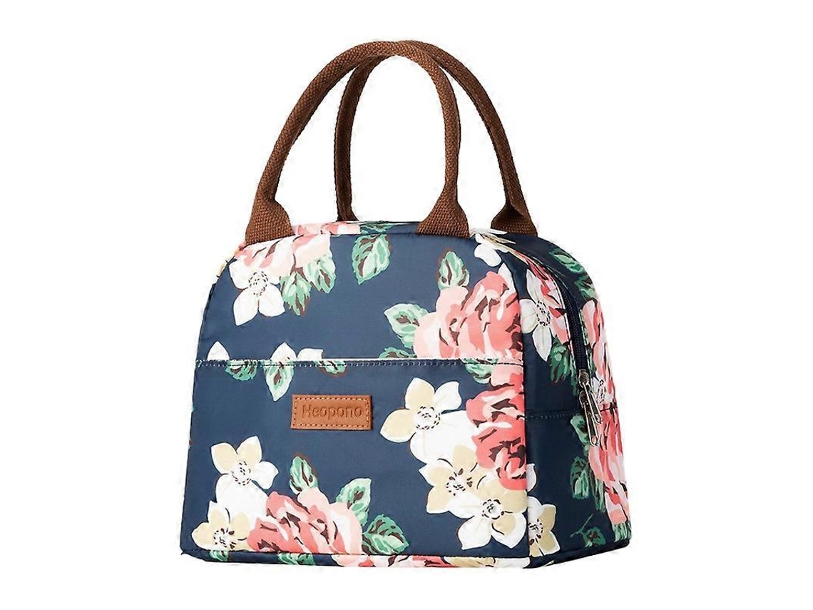 Bolsa térmica para almoço em tecido Oxford Heopono, bolsa Bento multicolorida Aquaforge