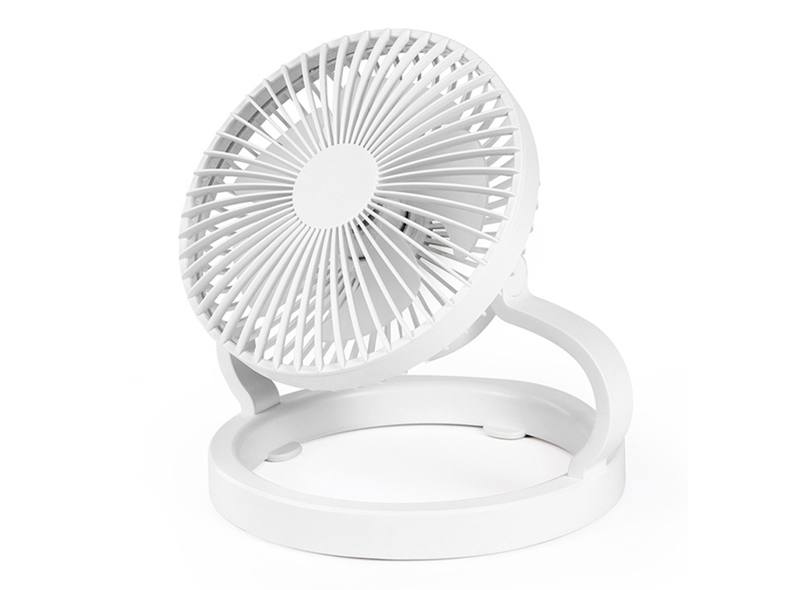 Ventilador Portátil para Camping com 3 Velocidades, Luz Led, Bateria Recarregável de 8000mah, Saída Usb BRILVIBERA