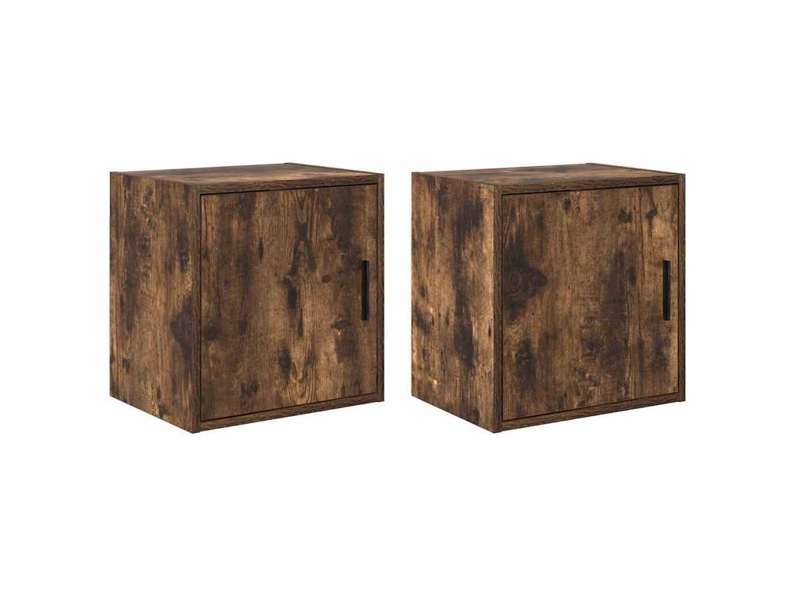 Garage Wall Cabinet, Garage Wall Cabinets Vidaxl Marrom Madeira Processada (40 X 30 X 41 Cm)