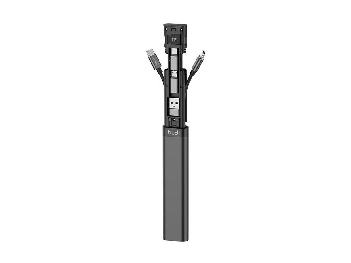 Estação De Ancoragem Bestvite Armazenamento De Cartão Multifuncional Leitor De Cartão Usb Tf Para Iphone Expandir Armazenamento Preto