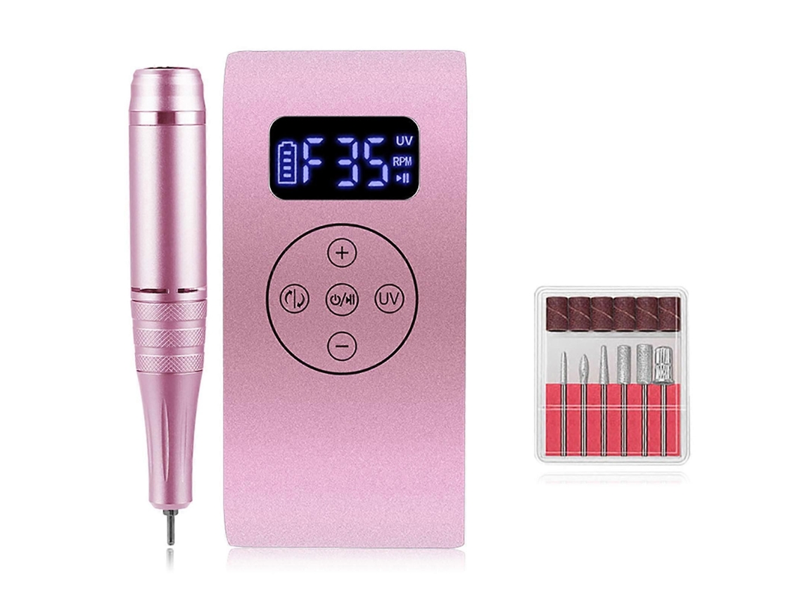 Secador de Unhas Broca Banco Energia Elétrica Uv Led Lâmpada Usb Caneta Polimento GOKOCO
