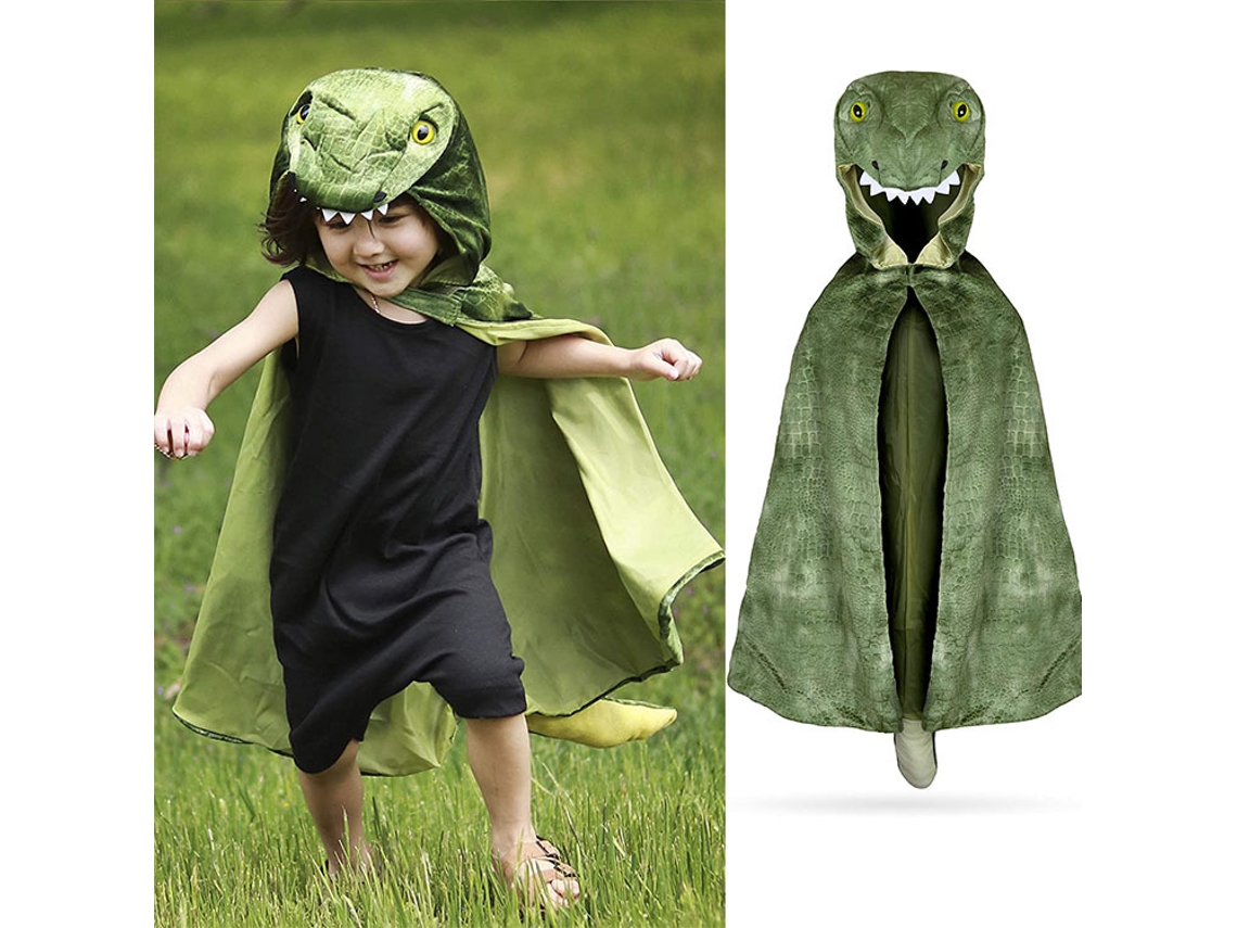 Jurassic World Halloween Chama Dragão Unicórnio Capa Infantil 110Cm