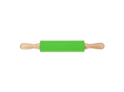 Rolo de Silicone Antiaderente com Alça de Madeira Sólida Estendido Ferramenta de Baking Verde
