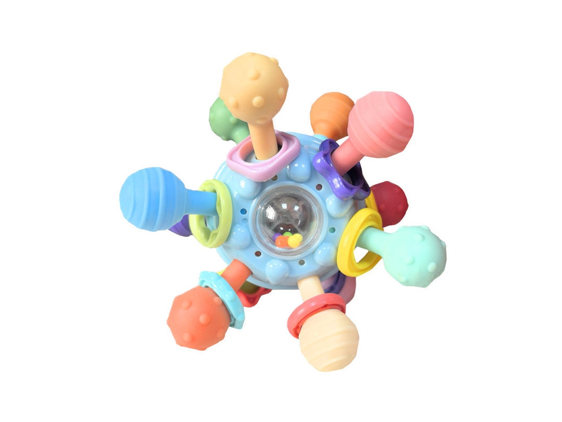 Brinquedo Mordedor Bebé Sensorial EIFSON 3 18 Meses Alivio Gengivas Bola Agarrar (azul Claro)