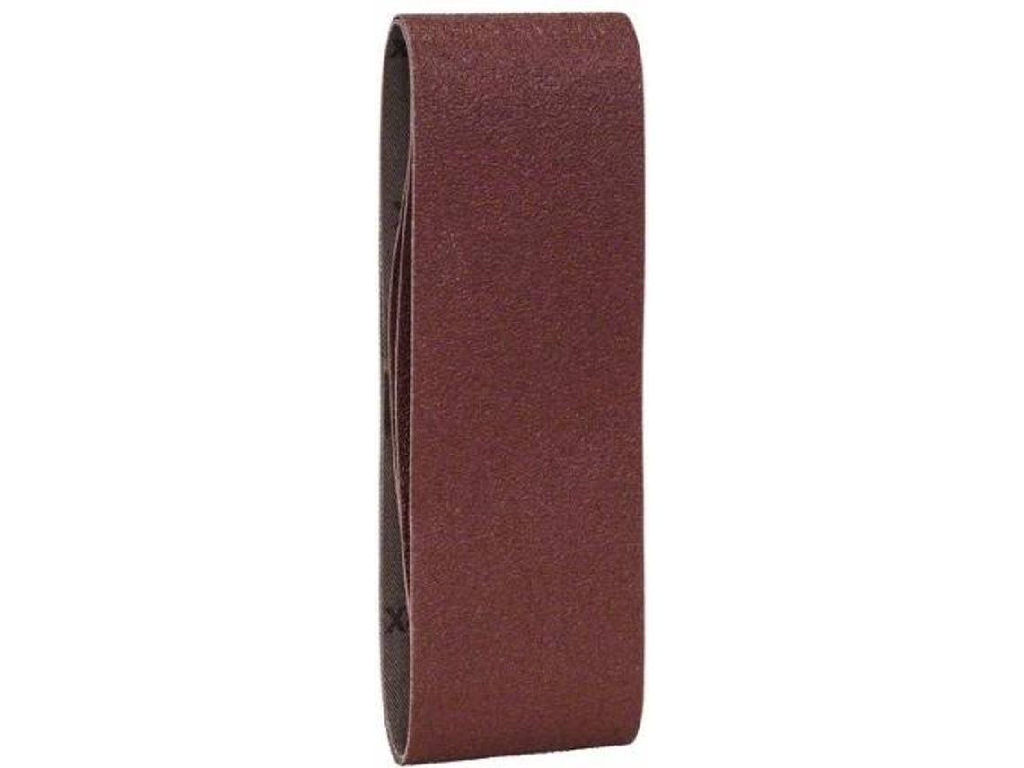 Conjunto de 3 Cintas de Lixa BOSCH para Lixadeira de Rolos - Qualidade Vermelho G= 60 - 80 - 100
