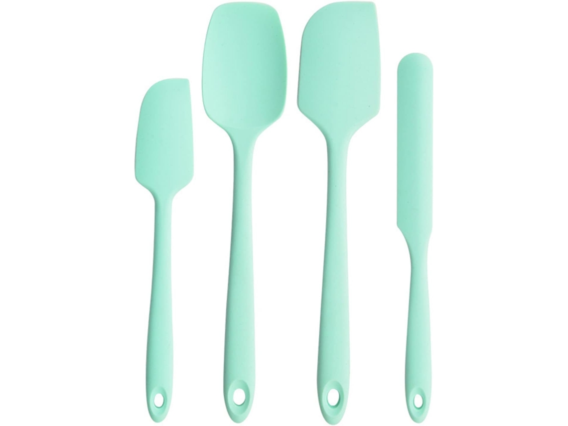 Conjunto De 4 Espátulas De Silicone Sem Costura Para Bolo, Creme, Manteiga, Cabo Ergonômico, Antiaderentes