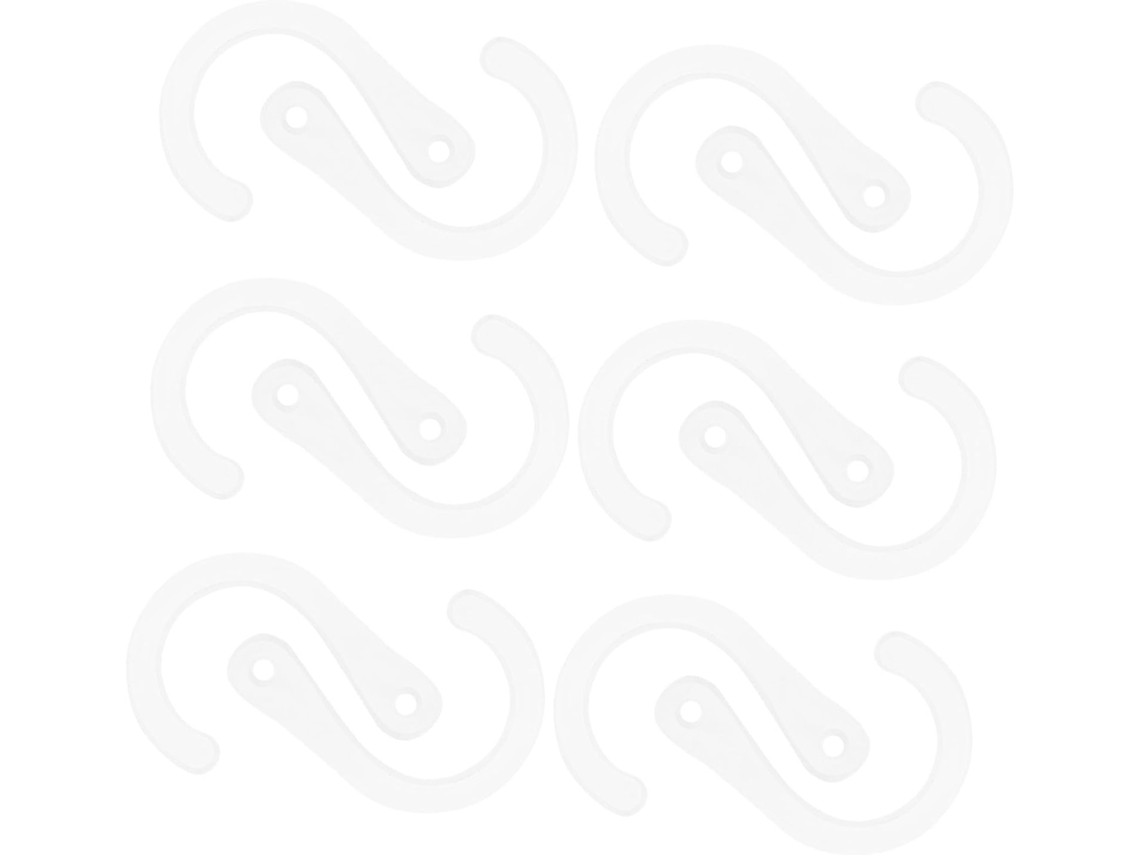 Ganchos De Plástico Artibetter Para Meias, Semitransparentes Em Format