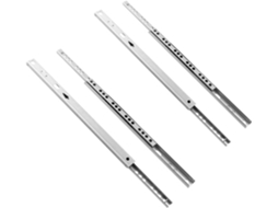 2 Peças De Corrediças Esferas Aço Para Gavetas, Guias De Esferas Duas Seções, 17mm De Largura, Ferragens Dobráveis Para