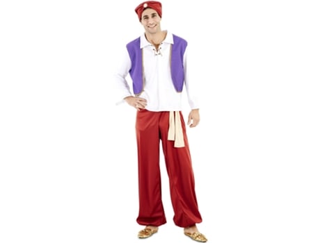 Fato de Homem EUROCARNAVALES Aladim Vermelho E Branco (M/L )