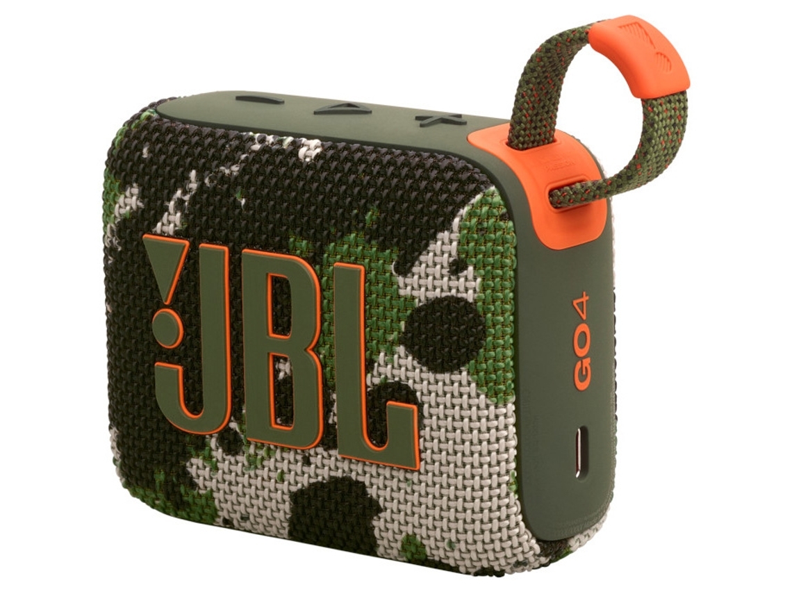 Coluna Bluetooth JBL GO 4 (Outlet Caixa Aberta - 7 W - Autonomia: 7 horas - Camuflado)
