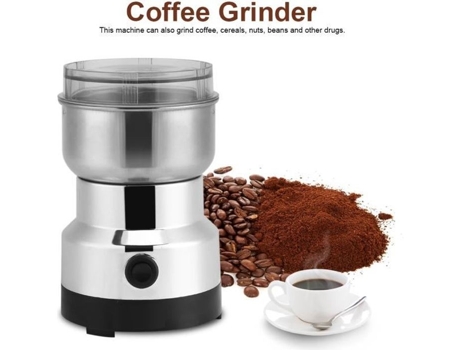 Moedor de café elétrico de aço inoxidável Moedor de grãos de café para casa-escritório (plugue da UE)(220V-240V)---RAC RAC