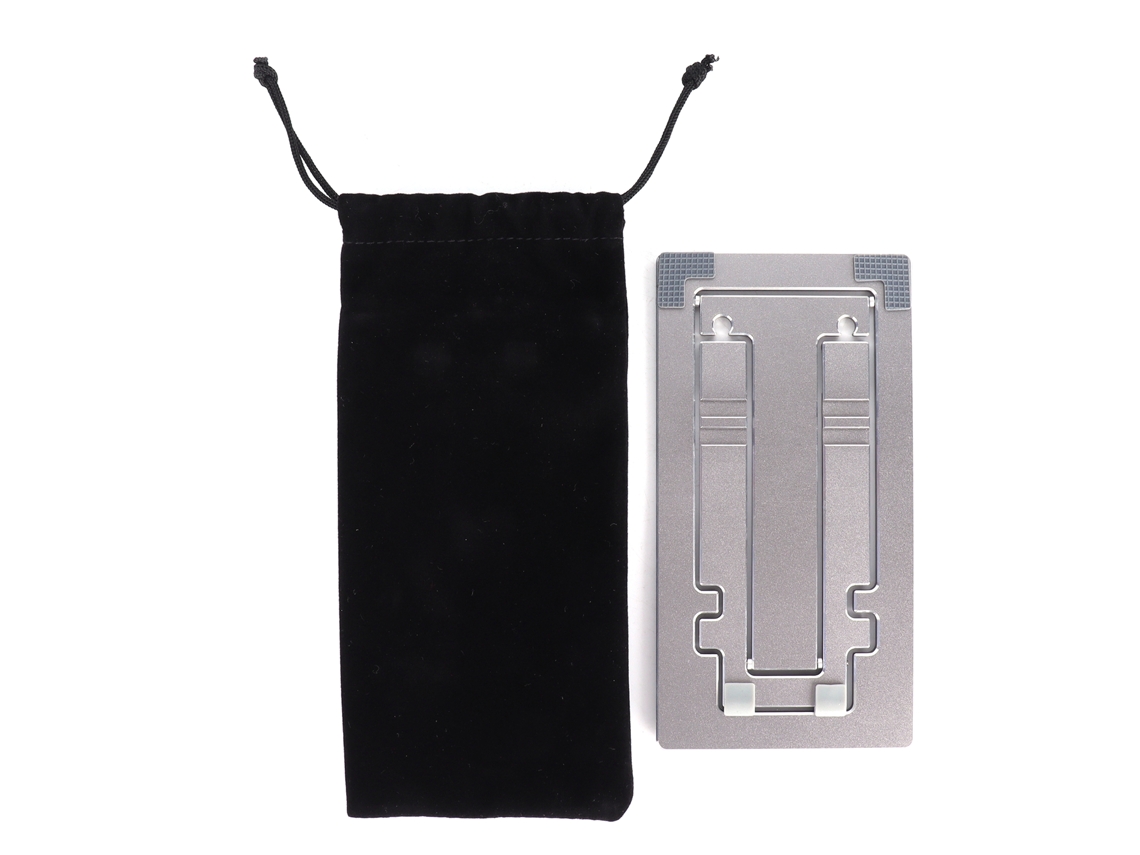 Suporte de mesa ajustável para telefone e tablet com suporte telescópico