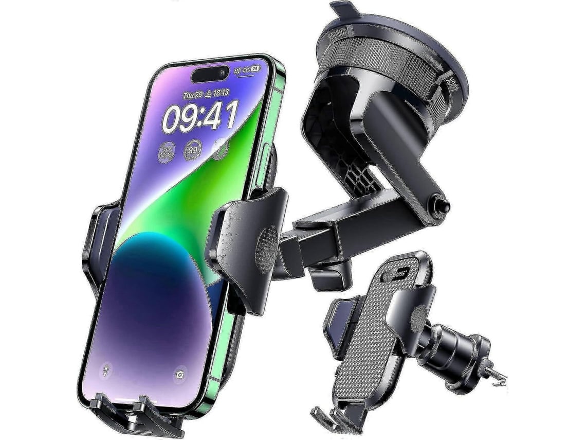 Suporte Para Celular De Carro Com Ventosa E Grampo, Para Painel E Para-brisa--