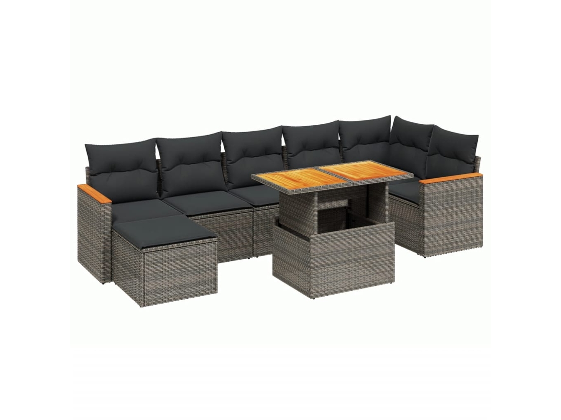 Garden Sofa Set, Garden Sofa Sets Vidaxl Cinzeto Rattan / Vime (n/a)