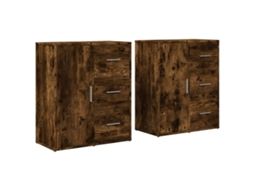 Sideboard, Sideboards Vidaxl Marrom Madeira Processada (n/a)