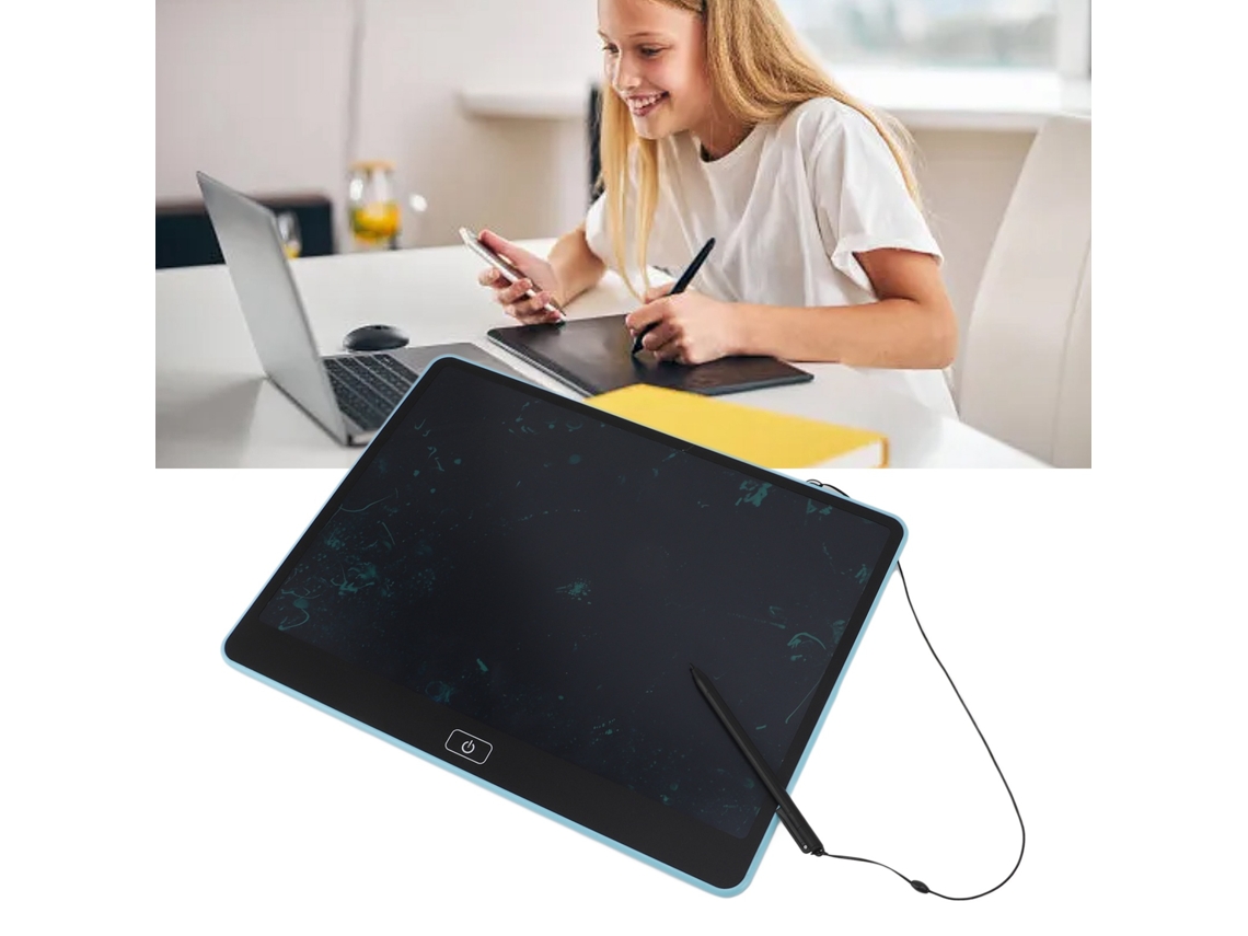 Lurelia, Tablet Lcd, Grande, Verde, Infantil, Proteção Ocular, Portátil