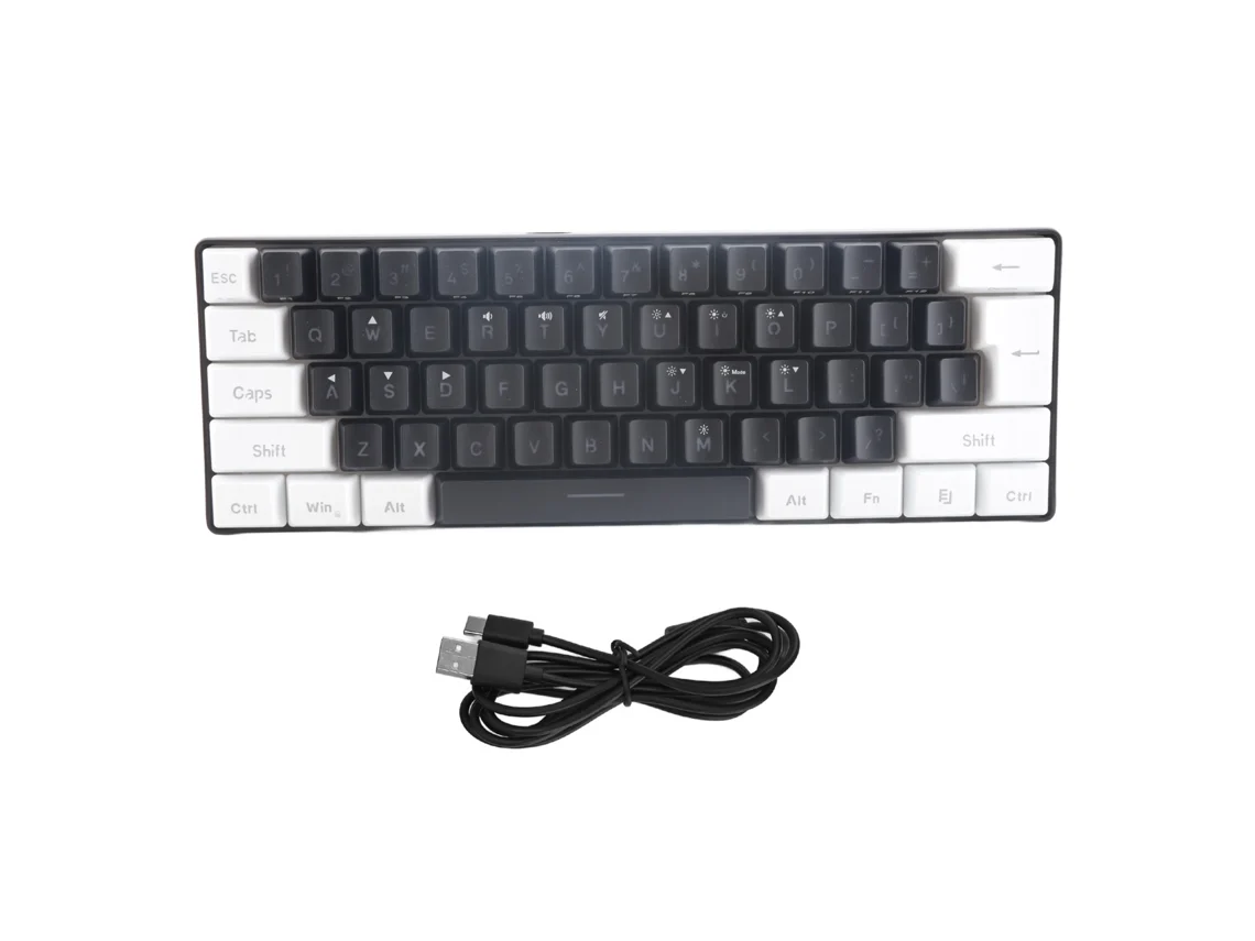 Teclado Gaming LAXISCREED Rgb 61 Teclas Ergonômico
