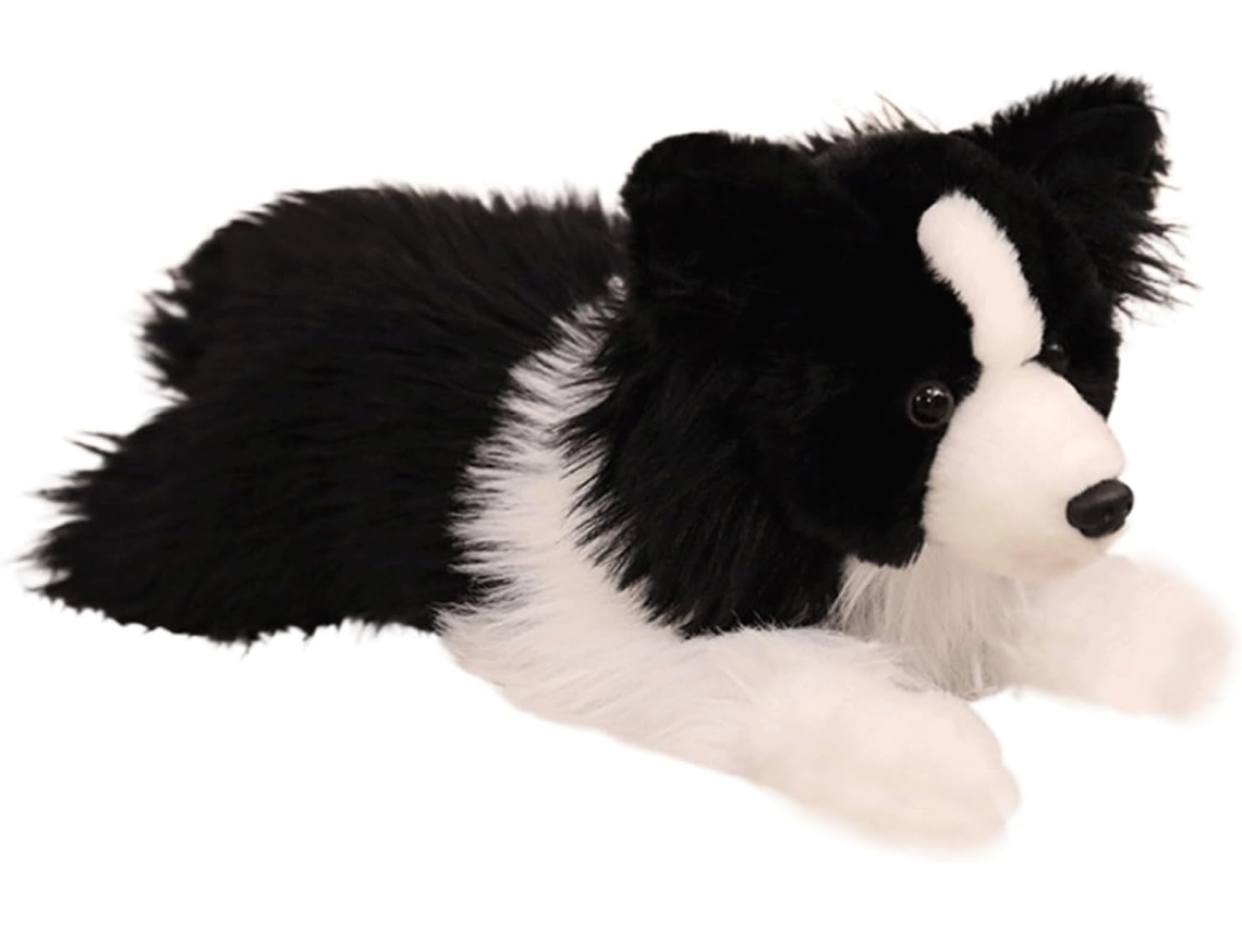 Cão De Pelúcia Border Collie Em Três Poses, Brinquedo Realista Para