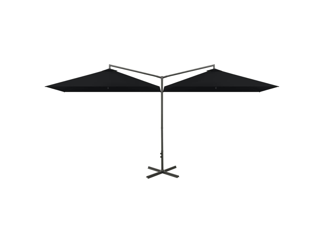 Garden Parasol, Garden Parasols Vidaxl Preto Tecido (n/a)