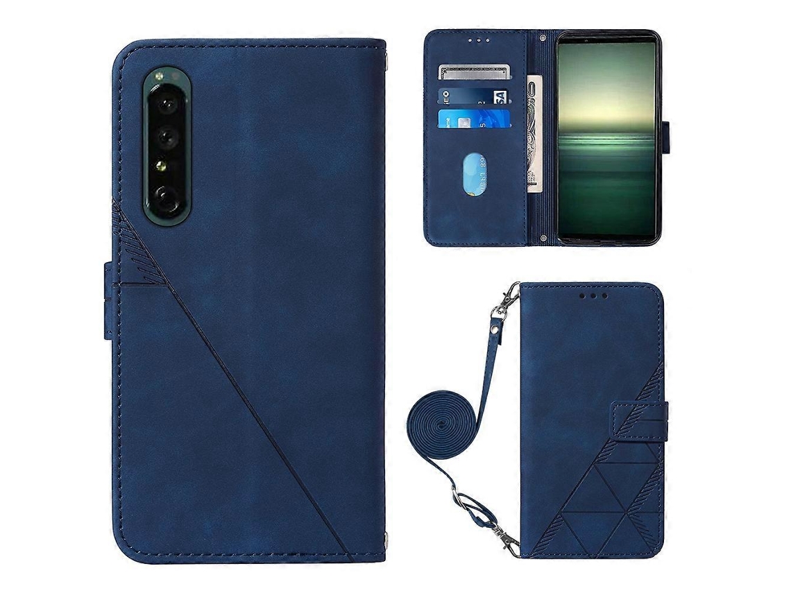 Capa De Celular De Couro Com Flip E Relevo 3d Para Sony Xperia 1 Iv