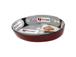 Fuente oval red 35x24x6 cm