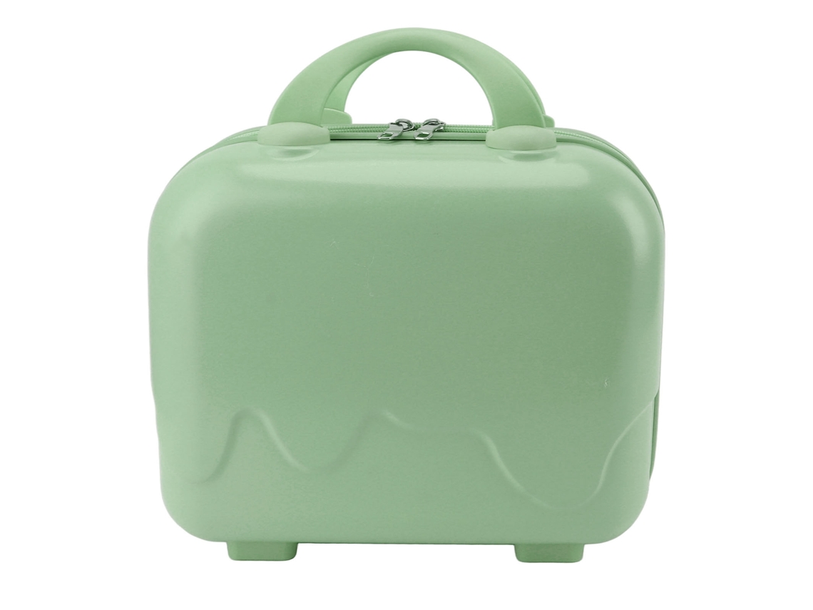 Mala de Mão Pequena de Viagem 14 Polegadas Capacidade Grande Shell Duro Matcha Green