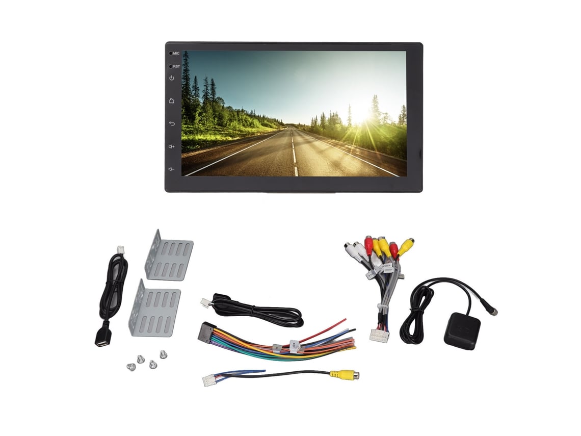 Estéreo De Carro Com Tela Touch 7 Polegadas Gps Navegação Bluetooth Rádio Reprodutor Multimídia Android
