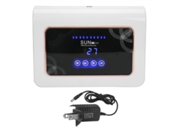 Lâmpada Secador de Unhas Led Uv 150w com Timer e Borda Dourada