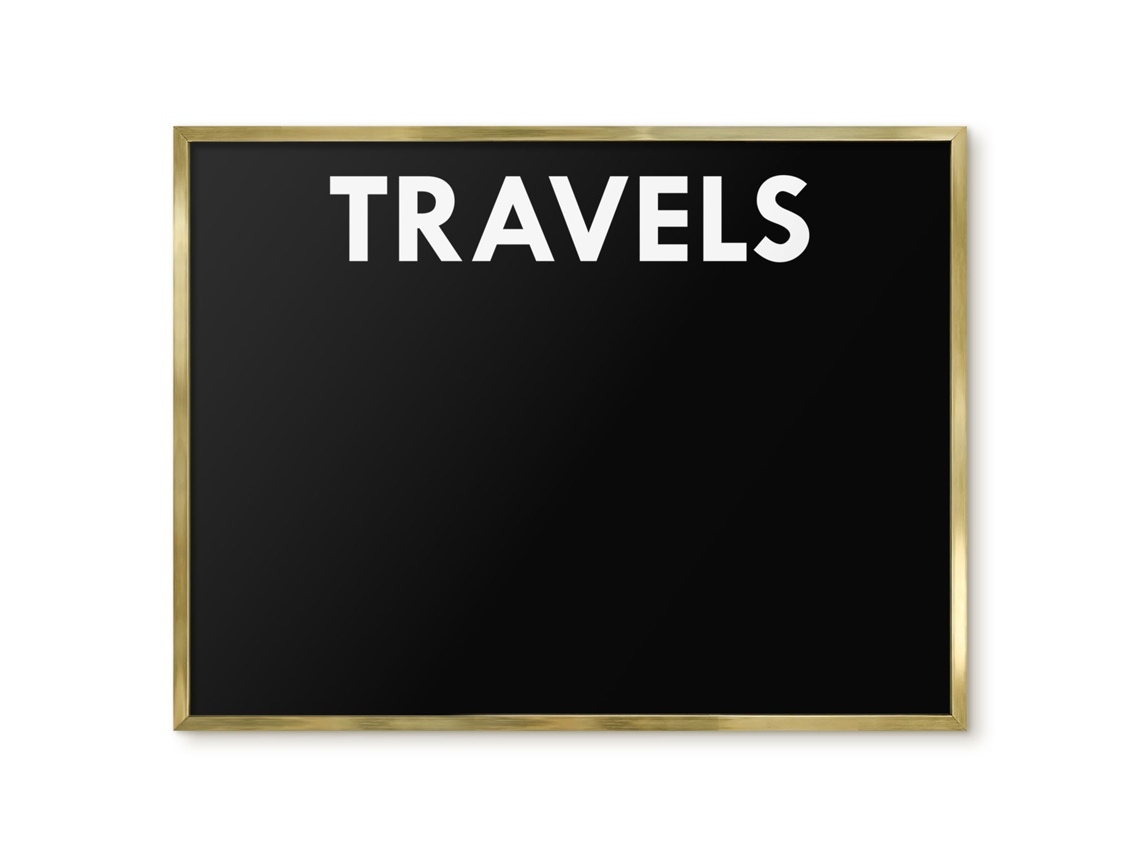 Magnetic Wall Board Travels For The Office Espelharte (80x60 Cm)