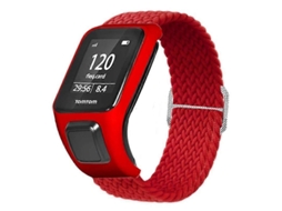 Alça de nylon trançada ajustável com estojo Ly para TomTom Runner 2/3/Spark/Adventurer E-Bike