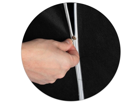 Capa Protetora Prateleira 180 X 90 X 40 Cm Preta Massido