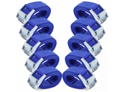 Cintas Elásticas AQUAFORGE com ganchos, pacote com 10, 16 cm