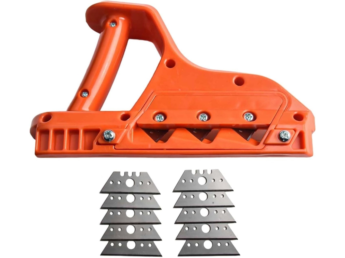 Plaina Para Drywall De 45/60 Graus Com 10 Lâminas, Ferramenta Corte