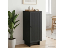 Vidaxl Buffet Preto 33 X 34,5 X 90 Cm Derivados De Madeira