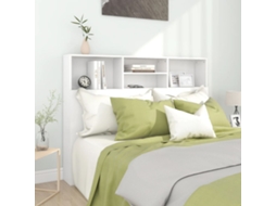 Vidaxl Cabeceira De Cama Branca 140x19x103,5 Cm