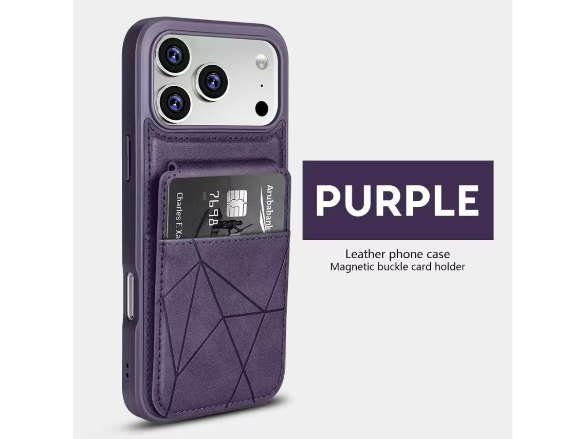 Capa Para Celular Samsungsung/capa De Couro/porta-cartões (2 Em 1)roxo - Samsung A16