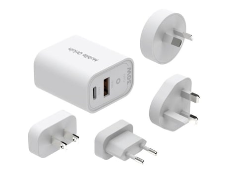 Carregador De Viagem Gan De 30w Mobile Origin Mo14, Ue, Eua, Reino Unido, Aus