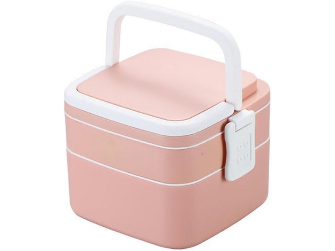 Marmita Portátil Rosa Em Polipropileno, Design Simples