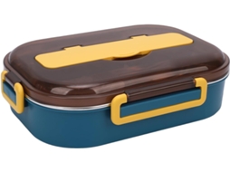 Lancheira De Aço Inoxidável Com 4 Compartimentos, À Prova De Vazamentos, Ideal Para Escritório, Escola E Viagens, 1, 5l