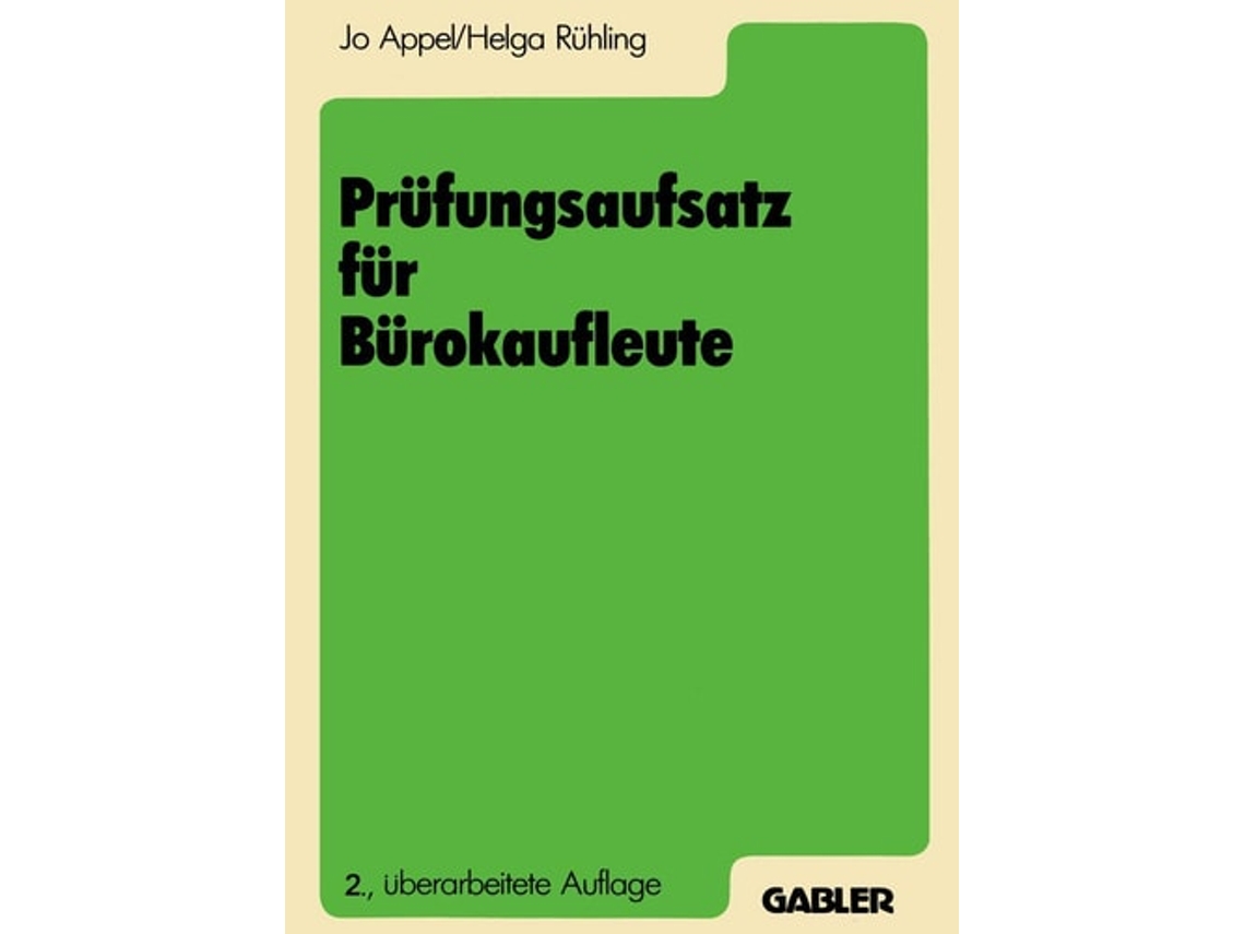 Livro Prufungsaufsatz Fur Burokaufleute De Jo Appel (alemão)