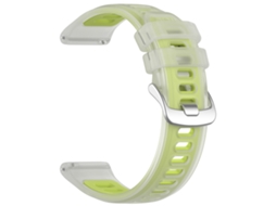 Bracelete Para Garmin Forerunner 570 42mm (20mm) Lima Transparente Cuich