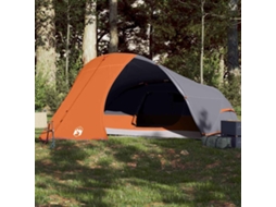 Tenda De Campismo Cúpula P/ 4 Pessoas Impermeável Laranja