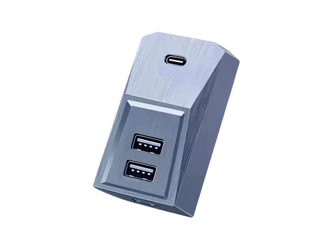 Hub Usb, Adaptador Para Porta-luvas E Estação De Acoplamento Usb Para Tesla Model Y, Abs, Para Dispositivos Usb