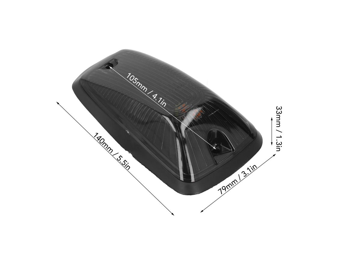 Laxiscreed Conjunto De 5 Lâmpadas Led De Cabine Âmbar À Prova D'água Ip67