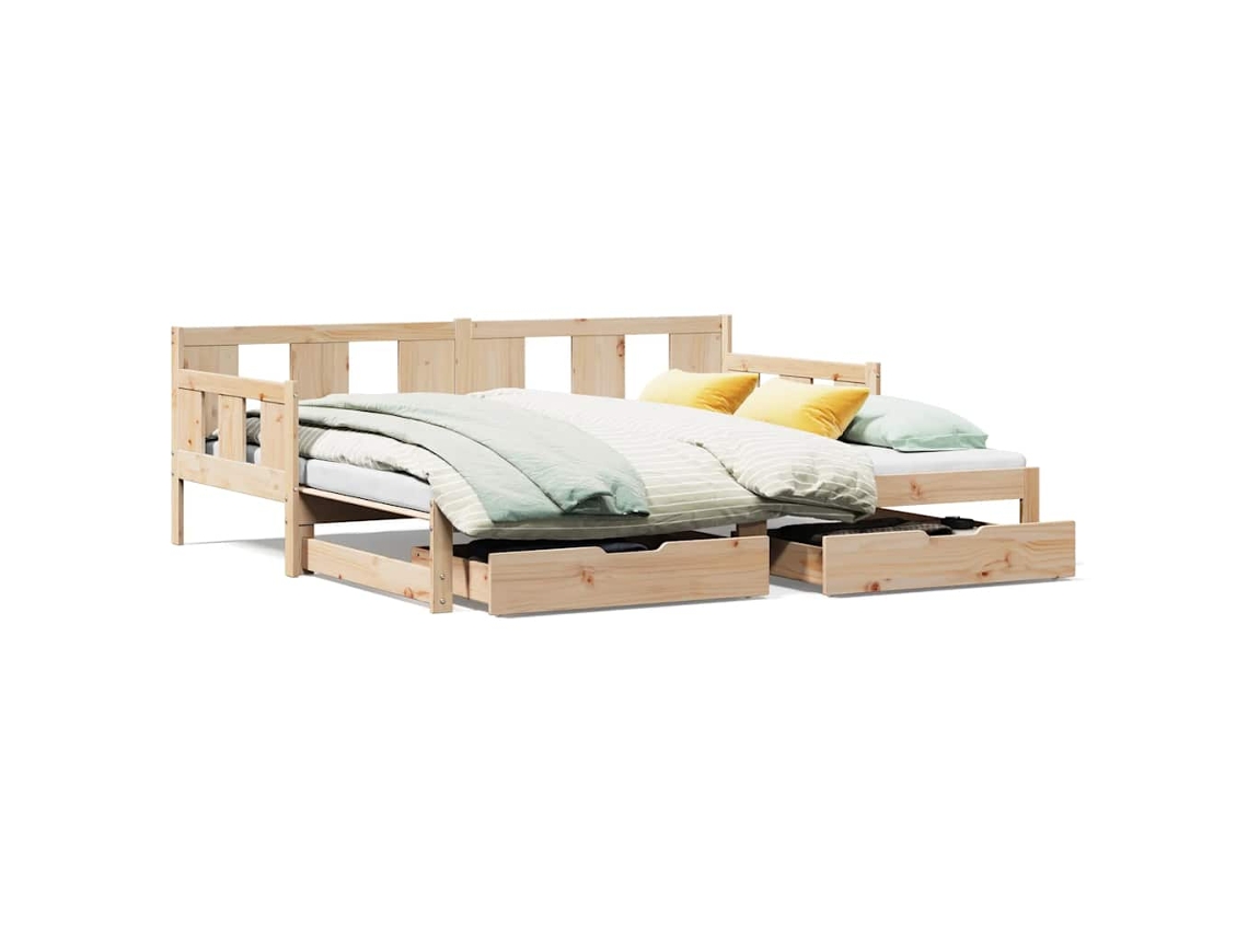 Sofá cama com Gavetão e Gavetas Sem Colchão 90x190 Cm MAISON EXCLUSIVE