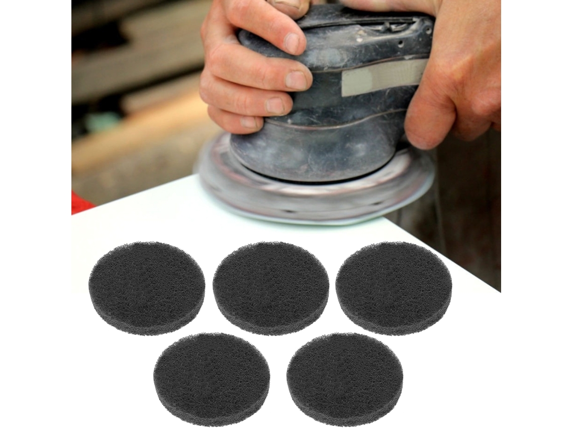 5 Peças De Disco Autoadesivo De Esponja Limpiadora 5 Polegadas 125mm Acessórios Para Máquina De Lixar