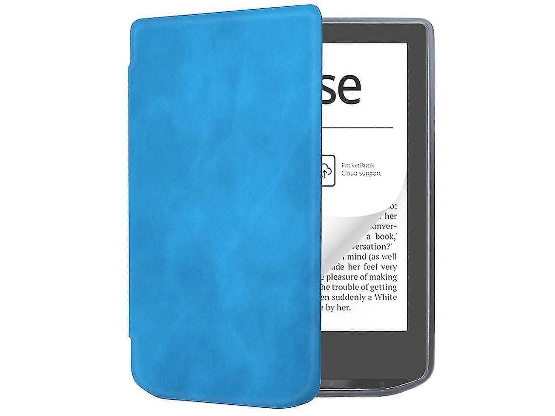 Capa De Couro Para E-reader Pocketbook Verse Pro, Proteção, Sono E Ativação Automáticababy Blue