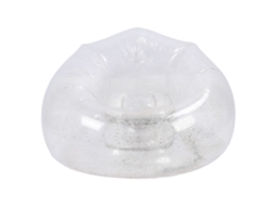 Sofá Inflável Transparente Pvc Confortável Ergonômico Portátil para Sala Jardim Praia | S/MARCA