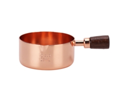 Panela de Inox Dourado Rosa com Cabo de Madeira LAXISCREED
