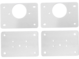 Conjunto De 4 Placas Reparo Em Aço Para Móveis E Cozinhas Ideal